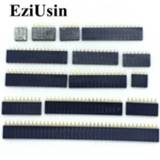 👉 2.54mm Single Row Female 2~40P PCB socket Board Pin Header Connector Strip Pinheader 2/3/4/6/10/12/14/16/20/40Pin For Arduino