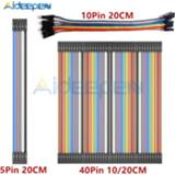 Breadboard 5 Pin 10 40 10CM 20CM Male to Female Dupont Line Cable Jumper Wire Connector For Arduino