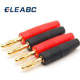 Luidspreker goud 4pcs New 4mm Plugs Gold Plated Musical Speaker Cable Wire Pin Banana Plug Connectors