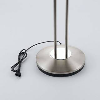 👉 Uplighter gesatineerd nikkel IJzer warmwit a+ lindby LED Amadou m. leeslamp,