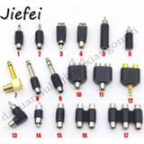 👉 Audioplug 17 types of RCA adapters Audio plug connector male female to 3.5mm 6.35mm mono stereo
