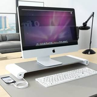 👉 Computer Screen Stands with 4 USB Plugs Monitor Bracket/Stands Computer Support Lapdesks for Phone Charge US/EU/UK Regulation