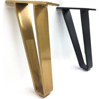 👉 Sofa goud U-shaped gold hairpin table Desk leg bracket protector 18CM solid iron support for furniture cabinet Chair DIY hardware