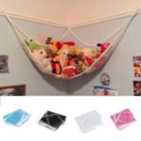 👉 Hangmat Children Room Toys Sundires Storage Net Pet Plush Toy Hammock Organize Holder With 3 Hooks