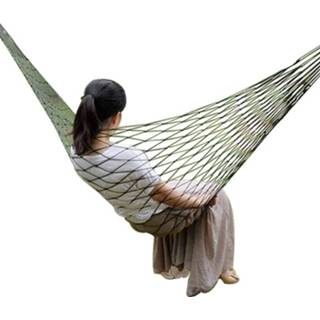 Hangmat nylon Portable Mesh Garden Hammock For Travel Camping Beach Outdoor Leisure Hanging Sleeping Bed Swing Adult Furniture