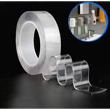 👉 Transparent gel Waterproof Reusable And Removable Double Side Nano suction Wall Stick Faced Adhesive Tape