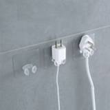 Wall Storage Hook Power Plug Socket Holder Adhesive Hooks for Kitchen Bathroom Accessories