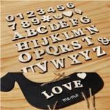 Ornament wit 3cm A-Z 0-9 Wooden White English Letters Ornaments Decoration Crafts Wood Love Letter Wedding Decorative Numbers Home Room Hotel