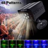 👉 Projector YSH Disco Light 5 beam 48 pattern LED Laser Christmas party DJ Voice-activated Xmas for wedding