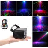 👉 Projector Led Disco Light Stage Lights Voice Control Music Laser 60 Modes RGB Effect Lamp For Party Show with Controller