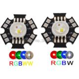 👉 High power LED wit 5pcs/lot! 4W RGBW RGBWW Light Emitter Bead RGB + Warm White or 4 Chip Lamp With 20mm PCB