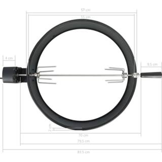 👉 Zwart active BBQ rotisserie ring 57 cm 8719883572598