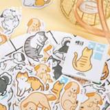👉 45 pcs/lot Cute cartoon animal cat life mini paper sticker decoration DIY ablum diary scrapbooking label kawaii