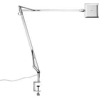 👉 Tafel lamp chroom aluminium Flos Kelvin Edge Clamp Tafellamp -