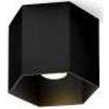 👉 Plafond lamp aluminium zwart Wever Ducre Hexo 1.0 LED Plafondlamp -