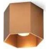 👉 Plafond lamp aluminium koper Wever Ducre Hexo 1.0 LED Plafondlamp -