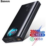 👉 Powerbank Baseus 30000mAh Power Bank USB C PD Quick Charge 3.0 30000 mAh For Xiaomi iPhone 11 Portable External Battery Charger