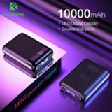 👉 FLOVEME Mini Power Bank 10000mAh For Xiaomi Mi Powerbank Pover Bank Charger Dual Usb Ports External Battery Poverbank Portable