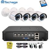 👉 Outdoor camera Techage 4CH 720P AHD DVR CCTV System 1.0MP 1200TVL IR Night Vision Indoor Home Security Video Surveillance Kit