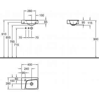 👉 Grijs Sphinx 420 fonteinmeubel 40cm - links scultura