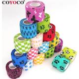 👉 Bandage 1 pcs Printed Medical Self Adhesive Elastic 4.5m Colorful Sports Wrap Tape for Finger Joint Knee First Aid Kit Pet