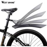 👉 WEST BIKING Quick Release Mountain Bike Fenders 2PCS Front Rear Cycling Bike Mudguard Wing 24 26 27.5 29 inch MTB Bicycle Fender