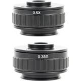 👉 Lens adapter 0.35X 0.5X C mount Focus Adjustable Camera Installation to New Type Trinocular Stereo microscope