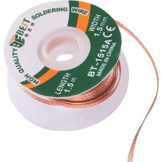 👉 Make-up remover 1.5mm 1.5M Solder Wick BGA Desoldering Braid Wire for Mobile Phone Repair Welding Tools