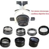 👉 Lens 0.3X 0.5X 0.7X 0.75X 1X 1.5X 2.0X Auxiliary Objective for Zoom Stereo Microscope Thread 48mm trinocular microscopio