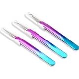 👉 Tweezer zwart ZtDpLsd 1Pcs Acne Tweezers Removal Pimple Needle Blackhead Remover Black Head Extractor Pimples Pointed Bend Face Care Stainless