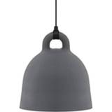 👉 Hang lamp grijs large aluminium Normann Copenhagen Bell Hanglamp - 5707434055525