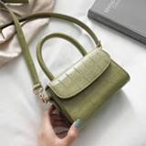 👉 Handtas PU leather small vrouwen Crocodile Pattern Crossbody Bags For Women 2019 Chain Handbag bag Hand Ladies Designer Evening
