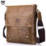 👉 Messenger bag leather 100% Genuine BULLCAPTAIN Men's vintage cow shoulder for male fashion crossbody Handbags