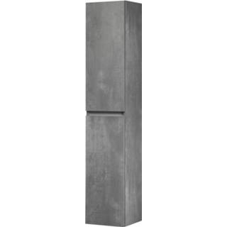 👉 Hoge kast grijs active guarda exclusief Saniselect 35x34x180 cm Beton 8714175940253