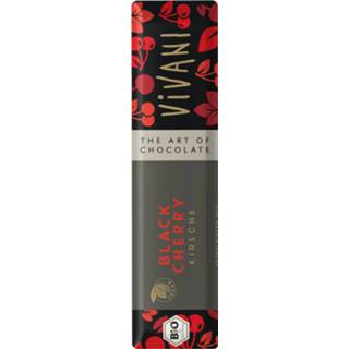 👉 Chocoladereep zwart eten Vivani Chocolade Reep Black Cherry 4044889002522