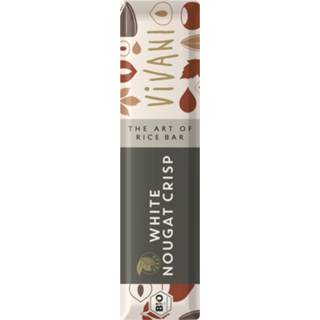 Chocoladereep wit eten Vivani Chocolade Reep White Nougat Crisp 4044889002546