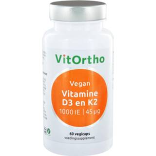 👉 Vitamine gezondheid VitOrtho D3 en K2 Vegan Capsules 8717056141329