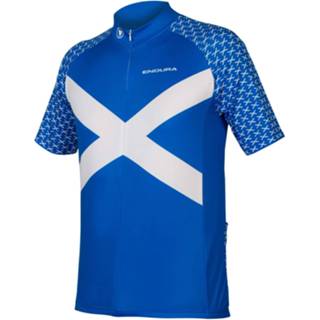 👉 Mannen blauw Endura Scotland S/S Flag Jersey - Fietstruien 5055939939551