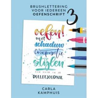👉 Brushlettering Voor Iedereen 3 Oefenschrift - Carla Kamphuis 9789043921565