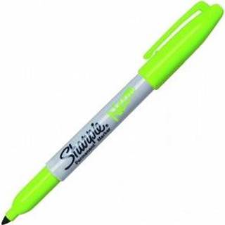 👉 Viltstift groen Sharpie Fine Rond Neon 1 2mm 3501178811346