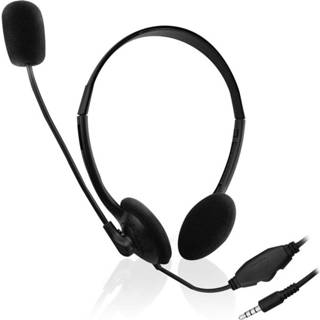 👉 Hoofdband zwart EW3567 Stereofonisch Bedraad mobiele hoofdtelefoon