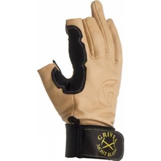 👉 Glove leer XL uniseks zwart bruin beige Grivel - Via Ferrata Gloves maat XL, beige/zwart/bruin 8033971654547