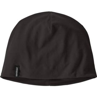 👉 Beanie One Size zwart uniseks Patagonia - Overlook Merino Wool Liner Muts maat Size, 192964023826