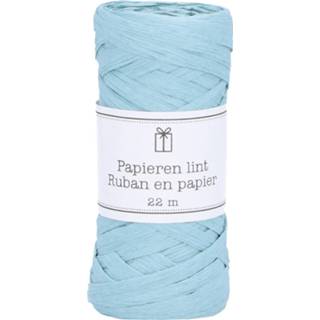 👉 Blauw papier active Inpaklint, papier, lichtblauw, 22 m