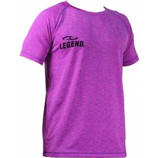 👉 Sportshirt roze polyester mannen Legend Sports DryFit melange maat 3XS 8719974004274