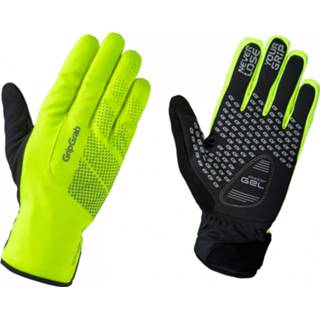 👉 Glove l uniseks groen zwart GripGrab - Ride Hi-Vis Waterproof Winter Handschoenen maat L, groen/zwart 5708486005926