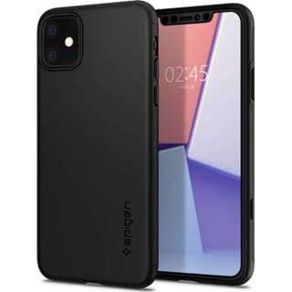 👉 Hard kunststof zwart Spigen - Thin Fit iPhone 11 Hoesje 8809671010231