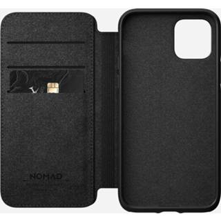 👉 Leer zwart Nomad - Rugged Folio iPhone 11 Pro Max hoesje