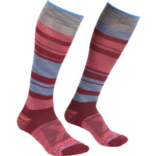 👉 Sock vrouwen roze grijs rood Ortovox - Women's All Mountain Long Socks Wandelsokken maat 39-41, rood/roze/grijs 4251422523530