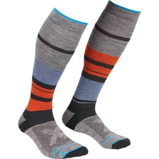 👉 Ortovox - All Mountain Long Socks Warm - Wandelsokken maat 39-41, grijs/zwart